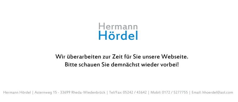 Wir sind bald wieder für Sie da!